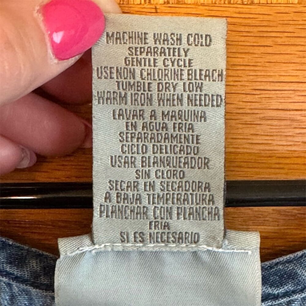 Expressions Plus 22W Denim Dress Blue American Flag Sleeveless Casual - Picture 6 of 7